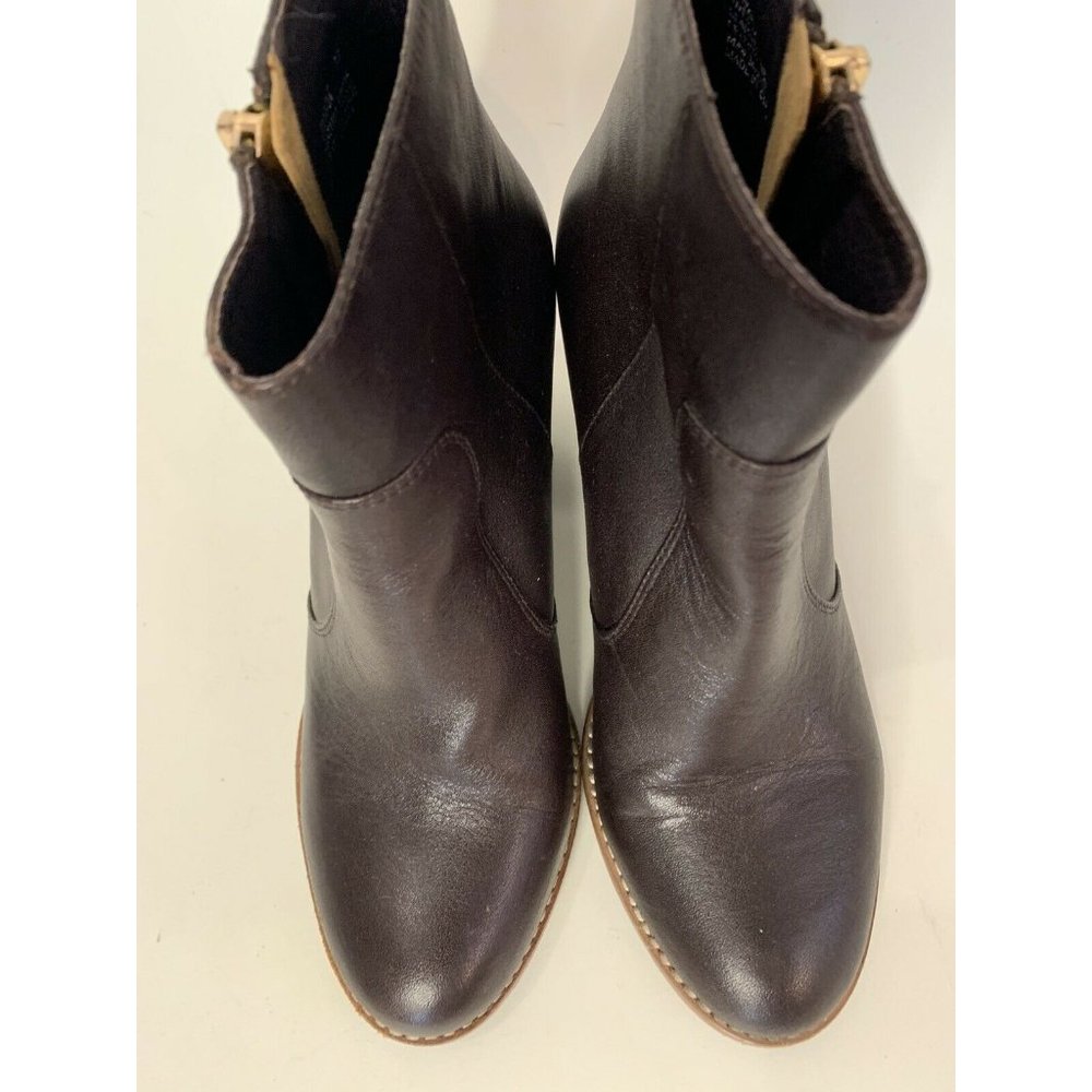 MI PIACI Brown Leather “Dazzle” Ankle Boots Sz 7 - Picture 4 of 7